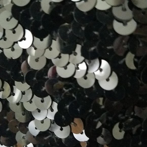 BLACK SEQUINED DRESS - Picture 3 of 4